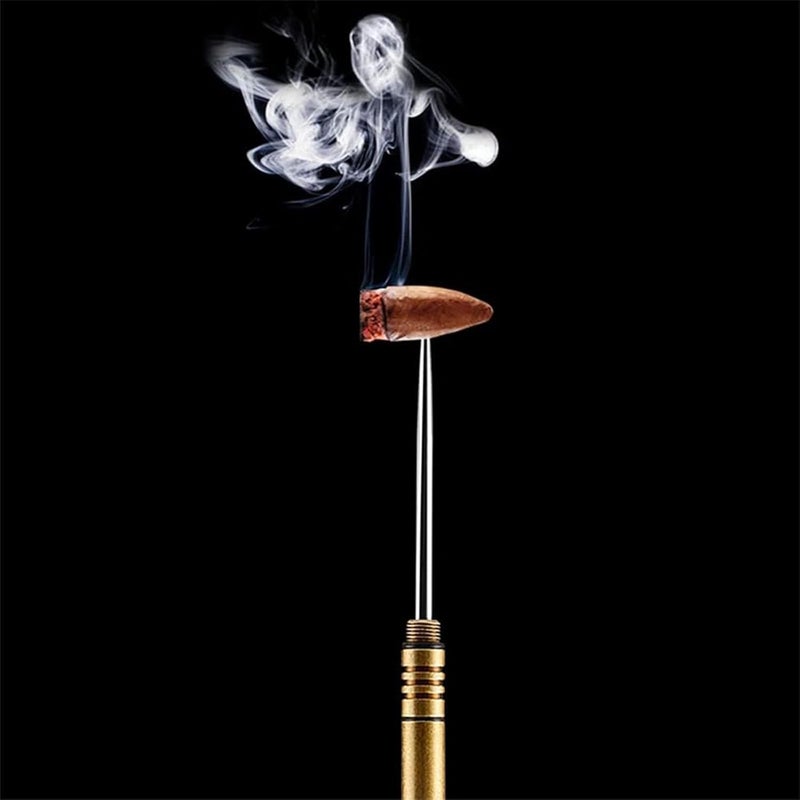 NIKILOONG Cigar Pucnher Draw Enhancer Stainless Steel Nubber Cigar Tool Accessories (Black) - Image 3